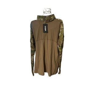 NEW WITH TAGS MEN CQR Assault Long Sleeve Military Camo Top 1/4 Zip Multi Terrai